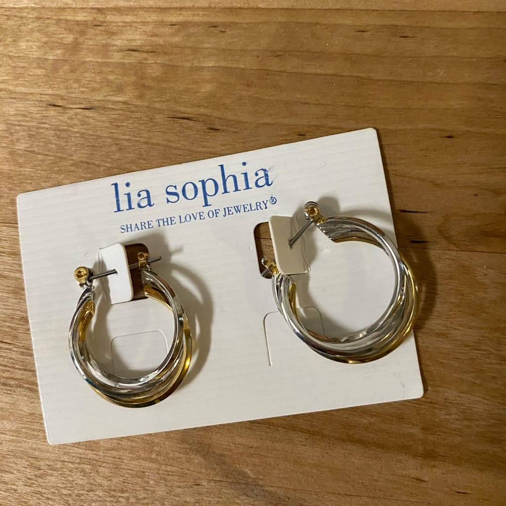 Two tone earrings